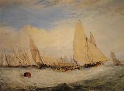 Joseph Mallord William Turner Regatta Beating To Windward painting